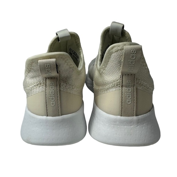 ADIDAS 8.5 Women's Cloudfoam Pure Motion Running Shoe Cream White Slip On - Picture 7 of 10